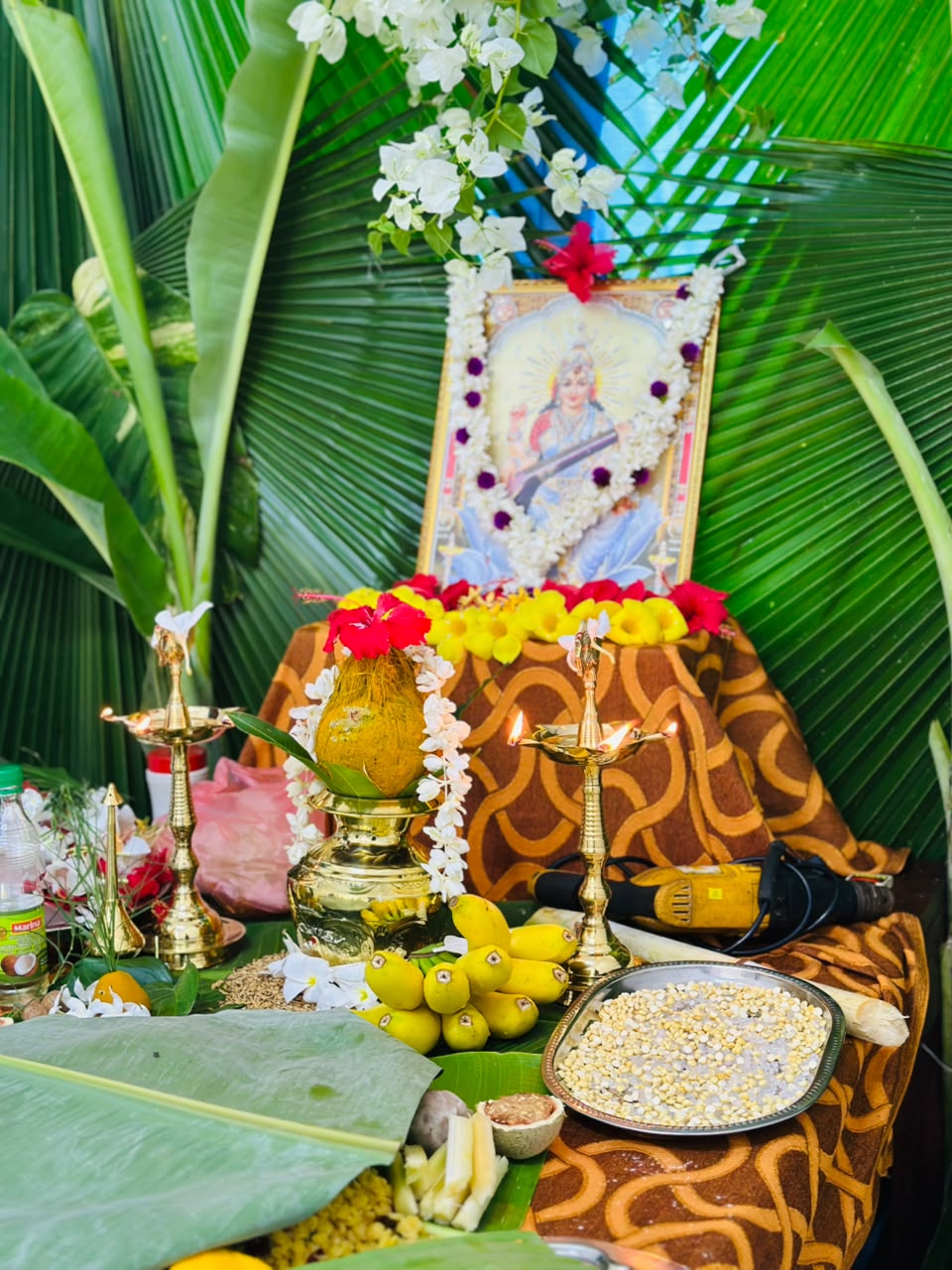 Saraswathi Pooja celebration at the Department of Fisheries